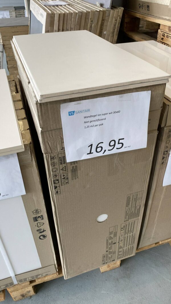 Wandtegel ice super wit 30x60 cm - Afbeelding 2